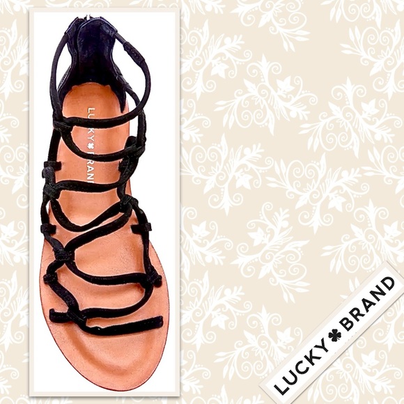 Donated WNC ~ Lucky Brand Anisha Gladiator-Styled Sandal in Black - Picture 8 of 8